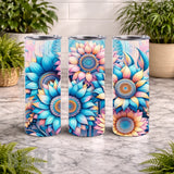 Floral Burst 23 20 OZ Wrap Mockup