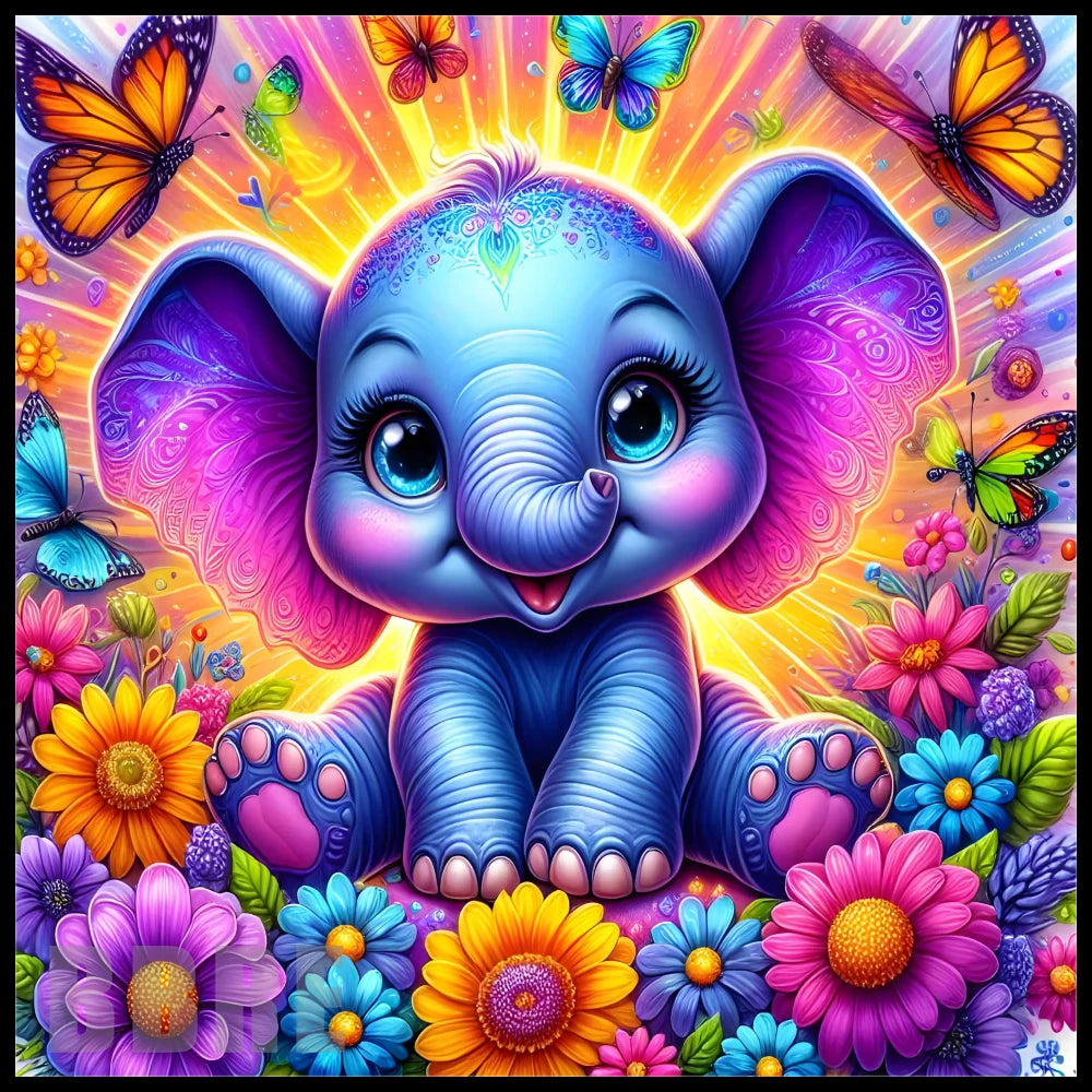 Colorful Elephant 8 20 OZ Sublimation Wrap