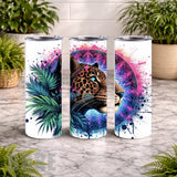 Leopard Mandala 20 OZ Wrap Mockup