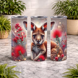 Kangaroo Blossom 2 20 OZ Wrap Mockup
