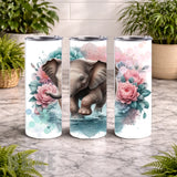 Elephant Splash 2 20 OZ Wrap Mockup