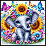 Floral Elephant 7 20 OZ Sublimation Wrap