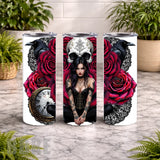 Gothic Rose 2 20 OZ Wrap Mockup