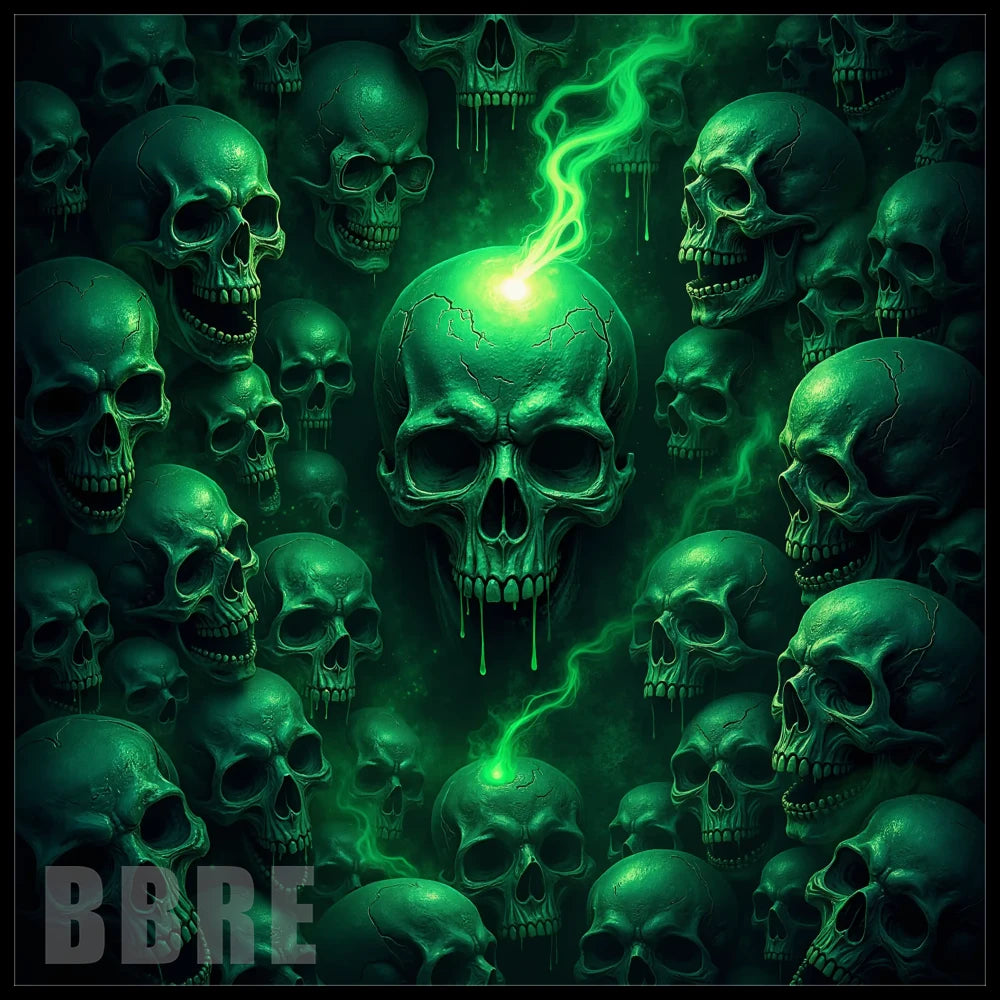 Green Skull 4 20 OZ Sublimation Wrap