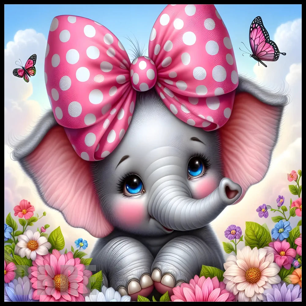 Cute Elephant 3 20 OZ Sublimation Wrap