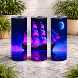 Mystical Ship 20 OZ Wrap Mockup