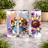 Beagle Blossom 20 OZ Wrap Mockup