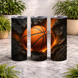 Basketball Burst 2 20 OZ Wrap Mockup