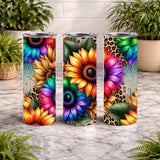 Vibrant Sunflowers 7 20 OZ Wrap Mockup