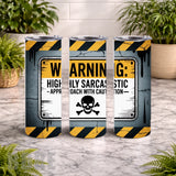 Sarcastic Warning 20 OZ Wrap Mockup