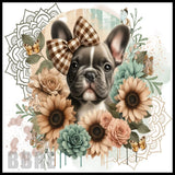 Floral Frenchie 2 20 OZ Sublimation Wrap