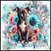 Floral Puppy 6 20 OZ Sublimation Wrap