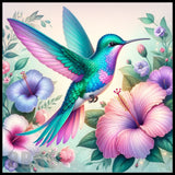 Hummingbird Floral 3 20 OZ Sublimation Wrap