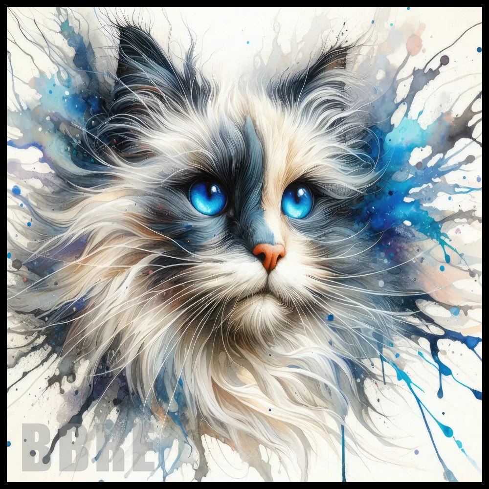 Blue Eyed Cat 20 OZ Sublimation Wrap