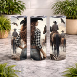 Cowgirl Scene 20 OZ Wrap Mockup