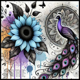 Peacock Blossom 20 OZ Sublimation Wrap