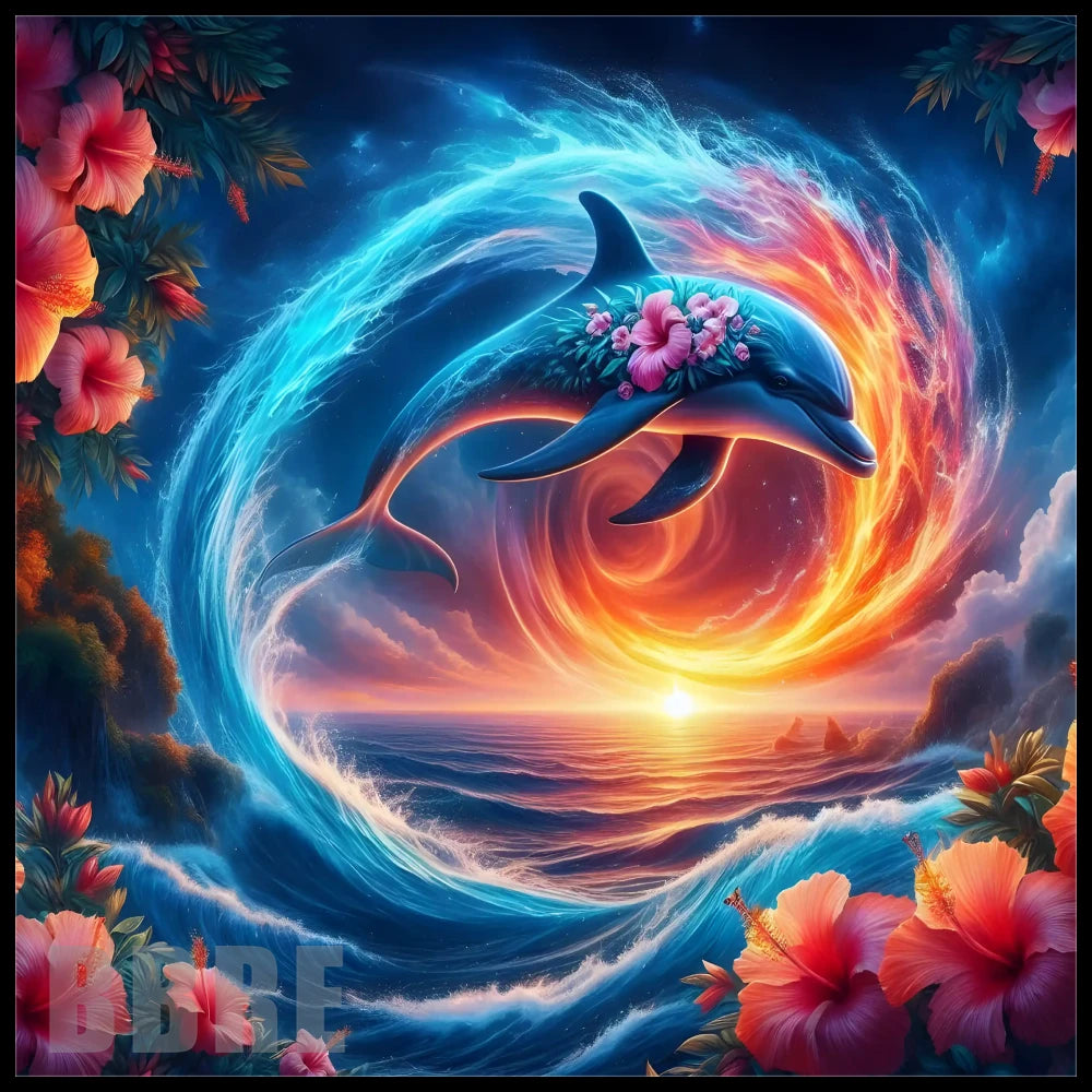 Dolphin Wave 2 20 OZ Sublimation Wrap