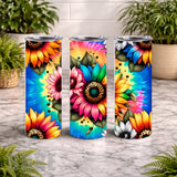 Vibrant Sunflowers 8 20 OZ Wrap Mockup