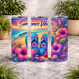 Summer Vibes 10 20 OZ Wrap Mockup