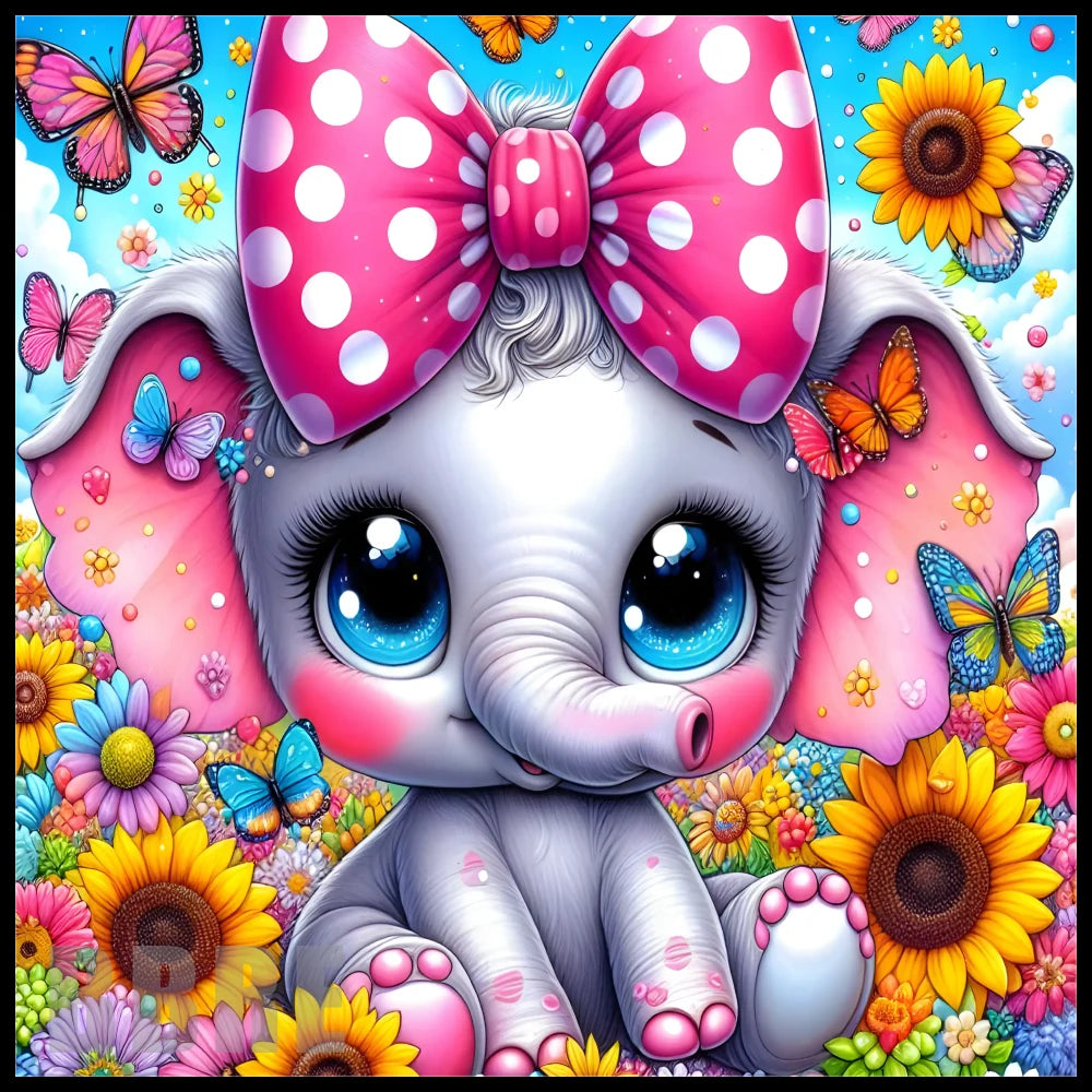 Cute Elephant 4 20 OZ Sublimation Wrap
