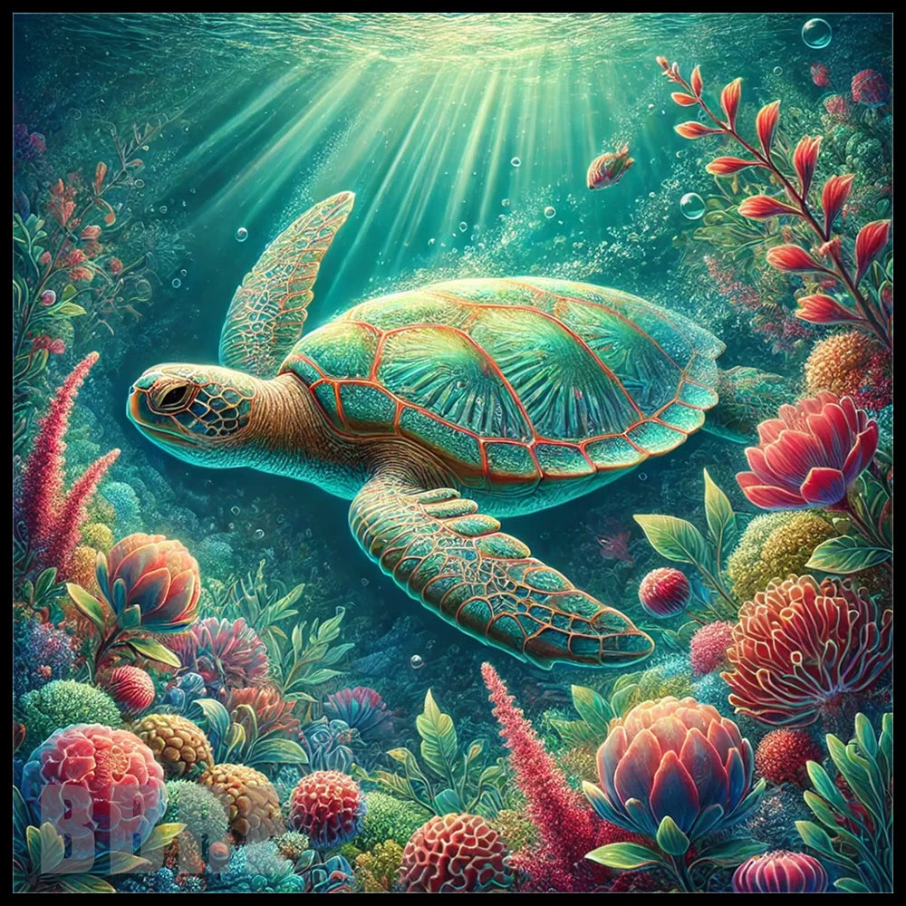 Turtle Paradise 4 20 OZ Sublimation Wrap