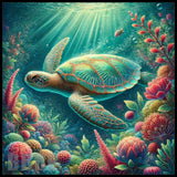 Turtle Paradise 4 20 OZ Sublimation Wrap