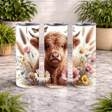Fluffy Cow 20 OZ Wrap Mockup