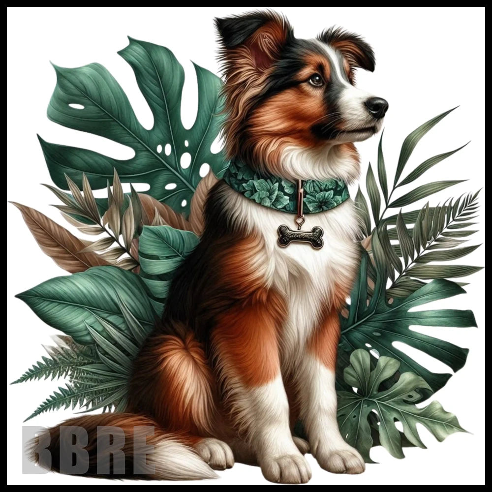 Floral Dog 7 20 OZ Sublimation Wrap