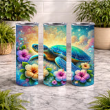 Tropical Turtle 25 20 OZ Wrap Mockup