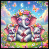 Floral Elephants 2 20 OZ Sublimation Wrap