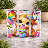Rainbow Cow 2 20 OZ Wrap Mockup