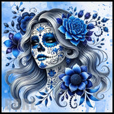 Blue Floral Skull Main Image,