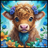 Floral Highland Cow Main Image,