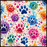 Colorful Paw Prints Main Image,