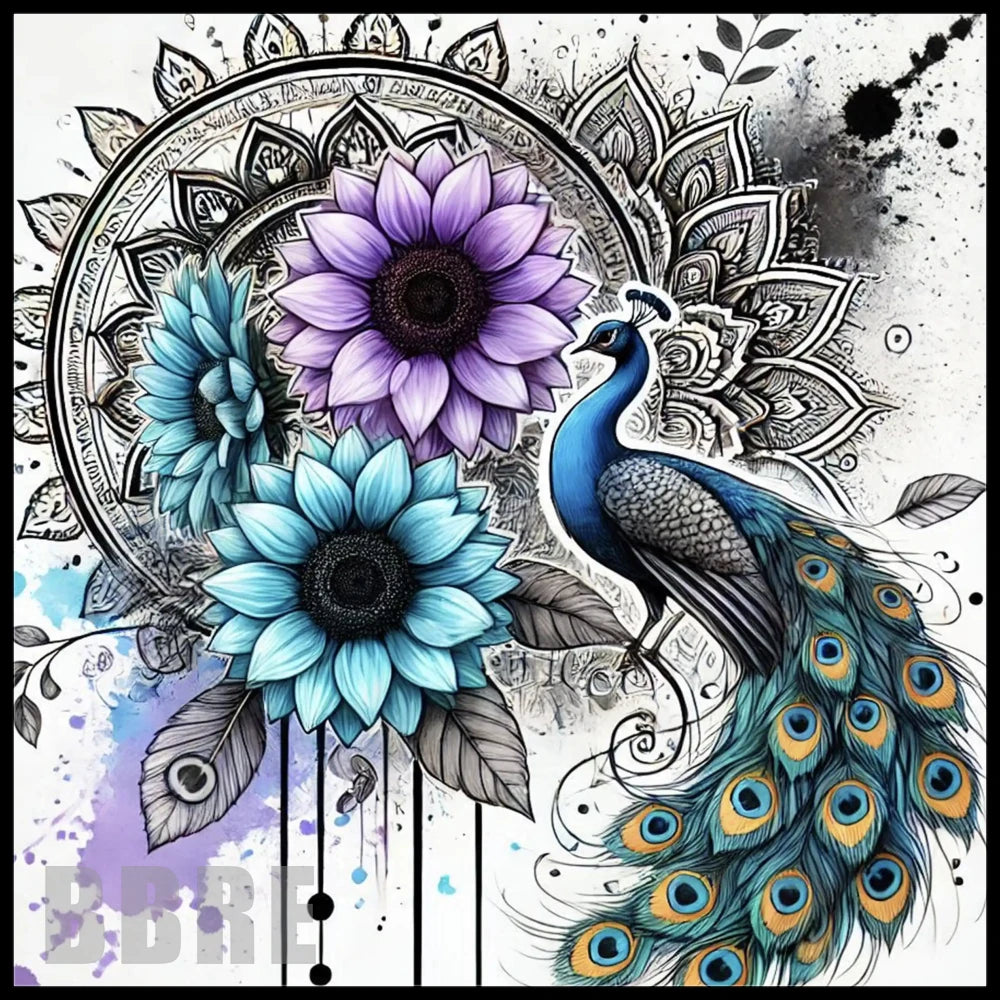 Peacock Floral Main Image,