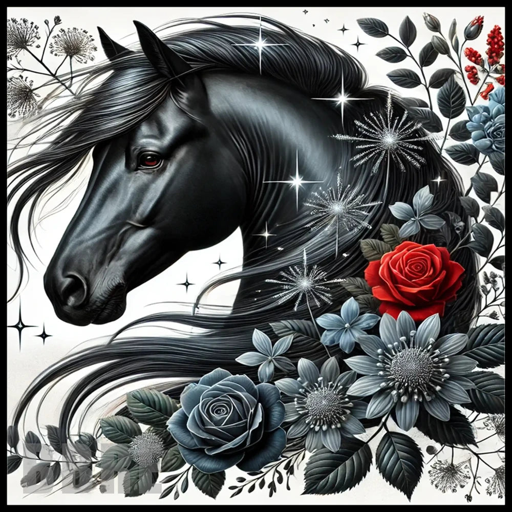 Majestic Black Horse Main Image,