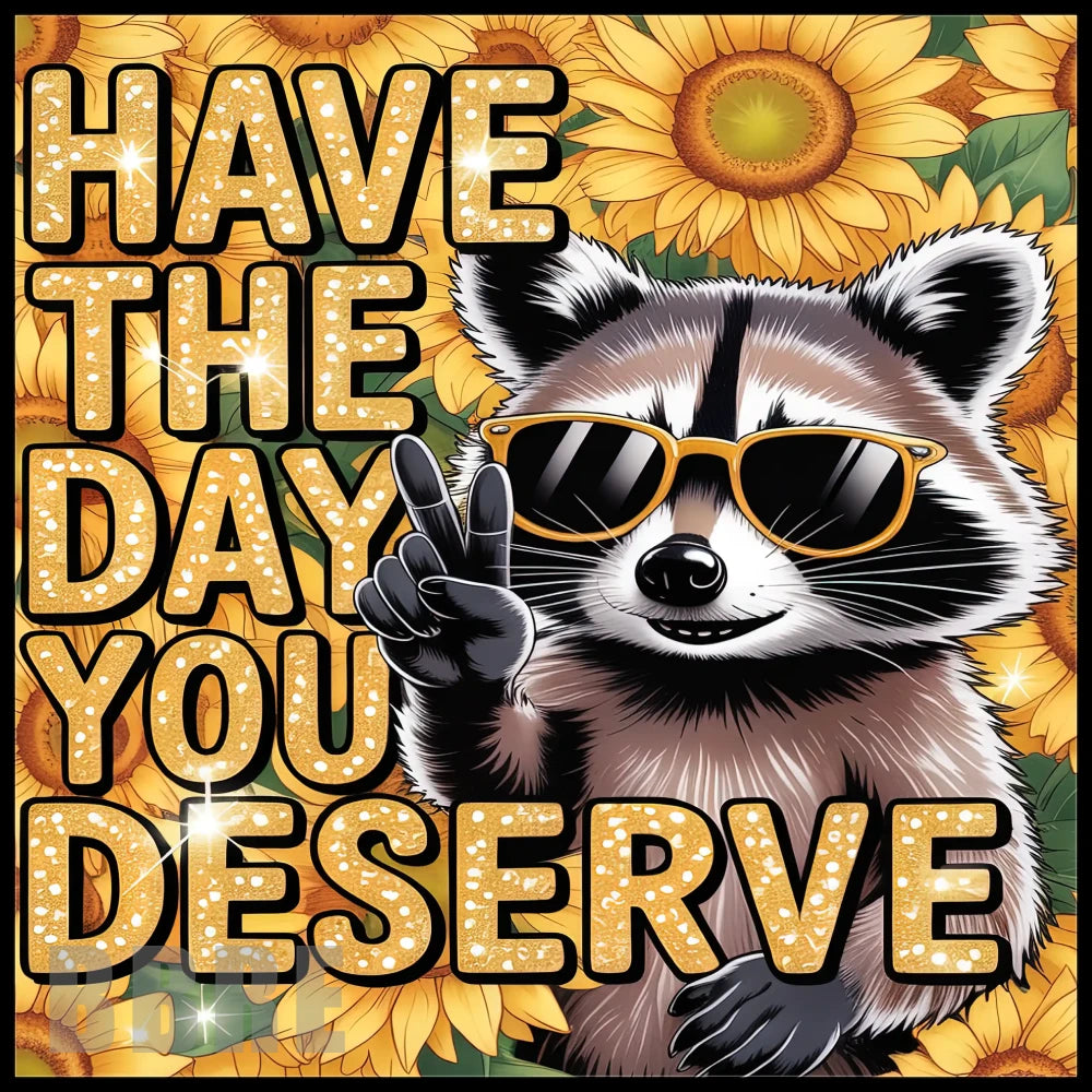 Raccoon Sunflowers 2 Main Image,