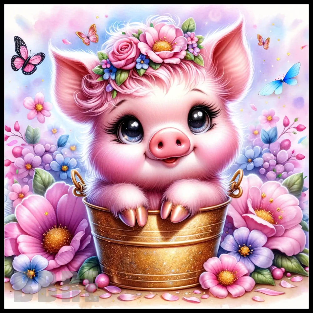 Floral Piglet Main Image,