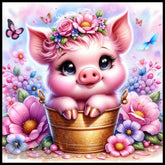 Floral Piglet Main Image,