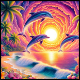 Dolphin Sunset Main Image,