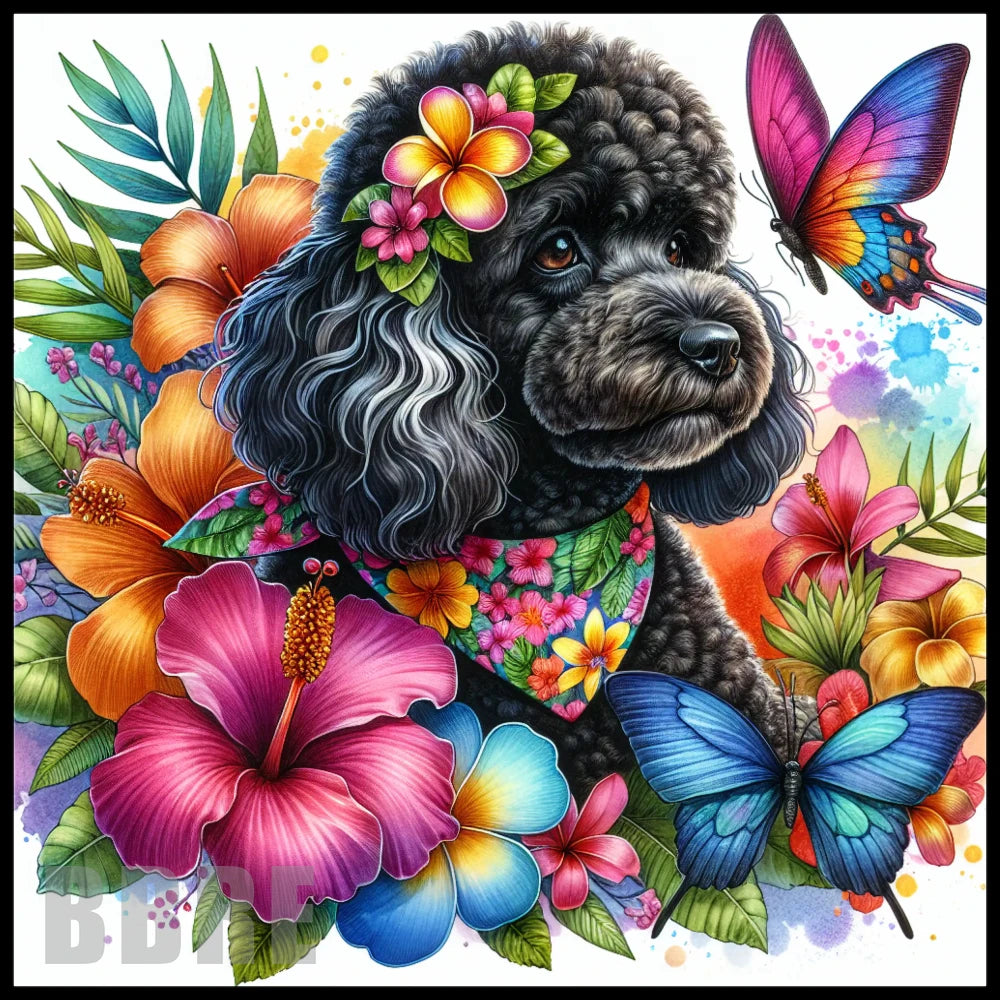 Floral Poodle Main Image,