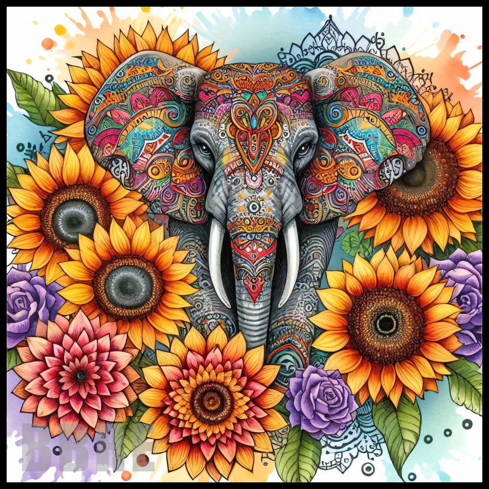 Elephant Floral 2 Main Image,