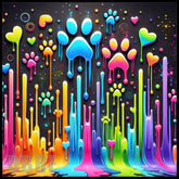 Colorful Pawprints Main Image,