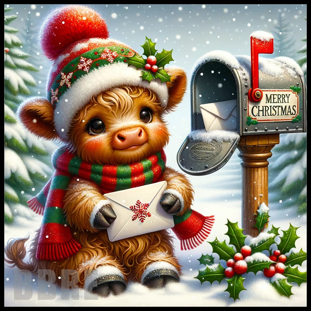 Festive Highland Cow 4 Main Image,