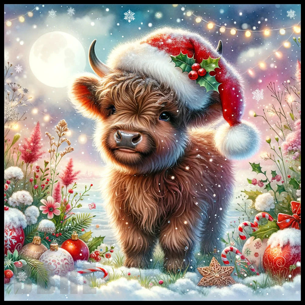 Festive Highland Cow 6 Main Image,