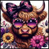 Floral Highland Cow 3 Main Image,