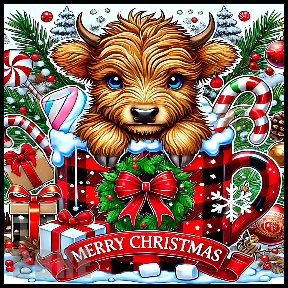Festive Highland Cow 8 Main Image,