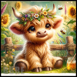 Floral Highland Cow 6 Main Image,