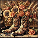 Floral Cowboy Boots Main Image,
