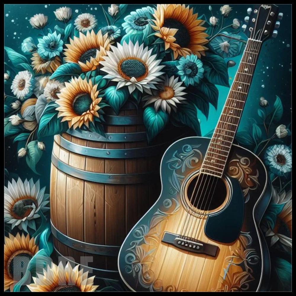Floral Guitar Main Image,